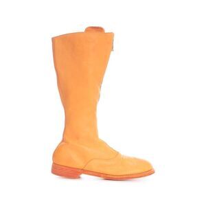 GUIDI Women's Full-Zip Knee-High Leather Boots Women YELLOW & ORANGE